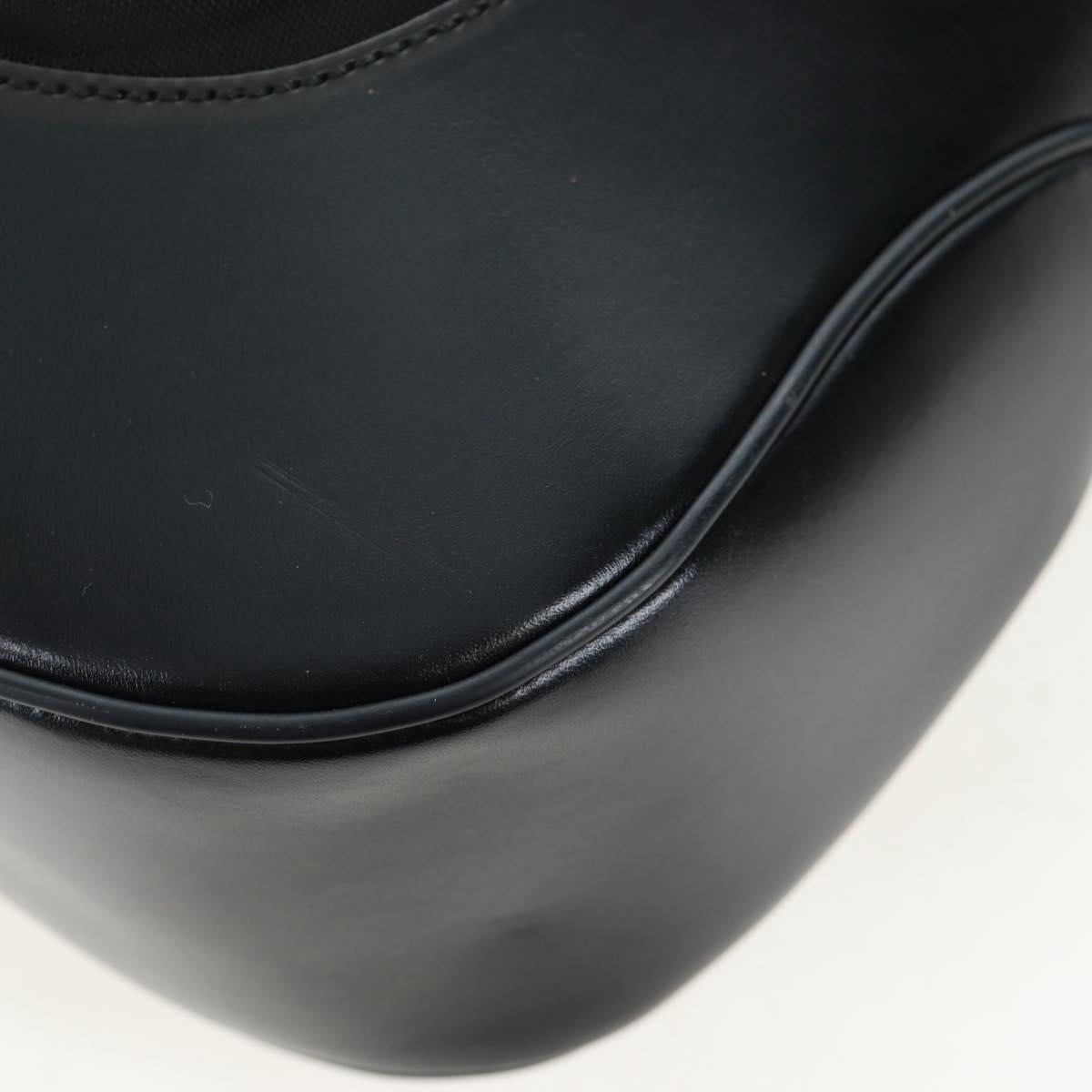 GUCCI Jackie Shoulder Bag Nylon Black Silver 019 0337 Auth ep15917A