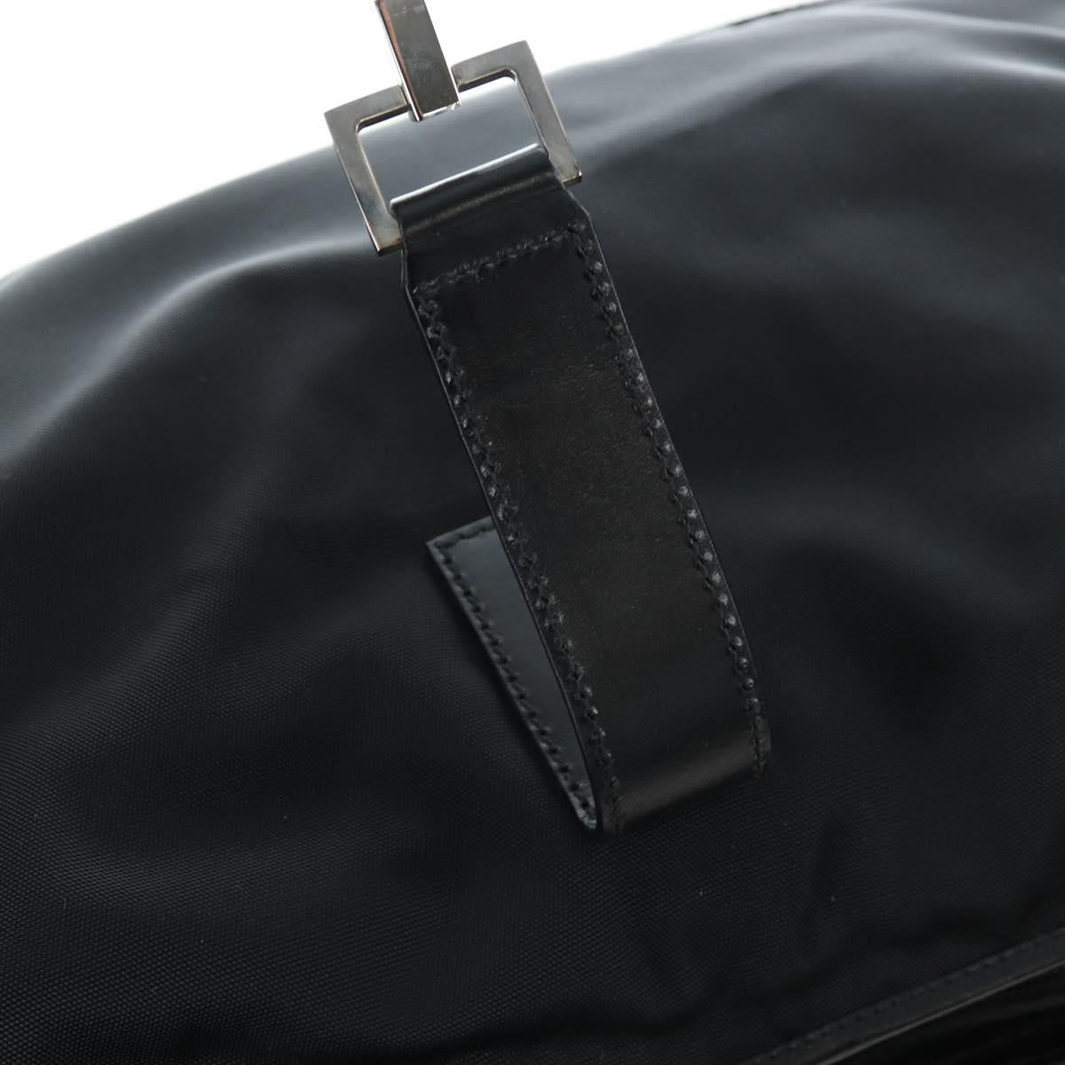 GUCCI Jackie Shoulder Bag Nylon Black Silver 019 0337 Auth ep15917A