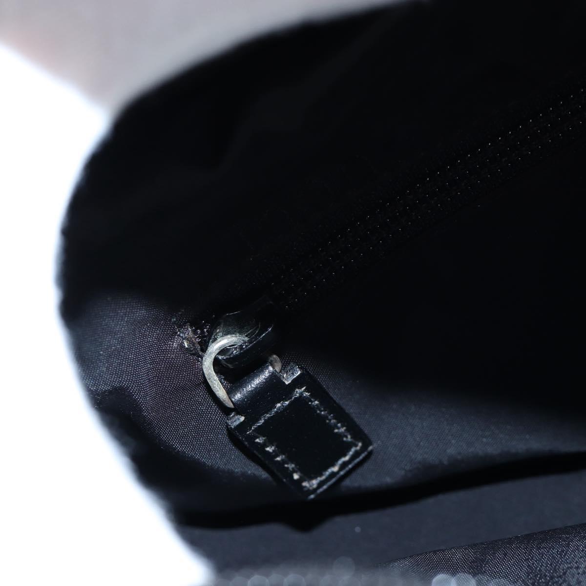 GUCCI Jackie Shoulder Bag Nylon Black Silver 019 0337 Auth ep15917A