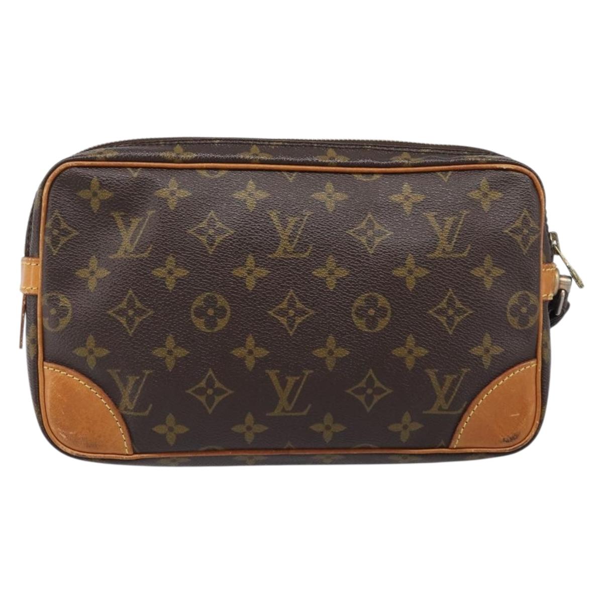 LOUIS VUITTON Monogram Marly Dragonne GM Clutch Bag M51825 LV Auth ep15922