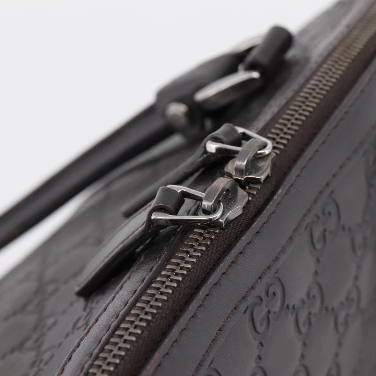GUCCI GG Canvas Guccissima Bag Leather 2way Outlet Brown 341503 Auth ep15925