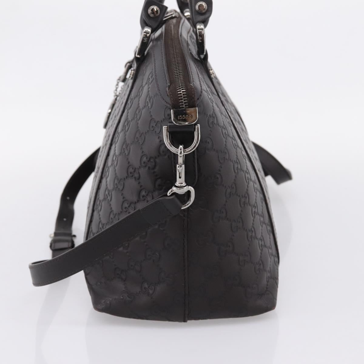 GUCCI GG Canvas Guccissima Bag Leather 2way Outlet Brown 341503 Auth ep15925