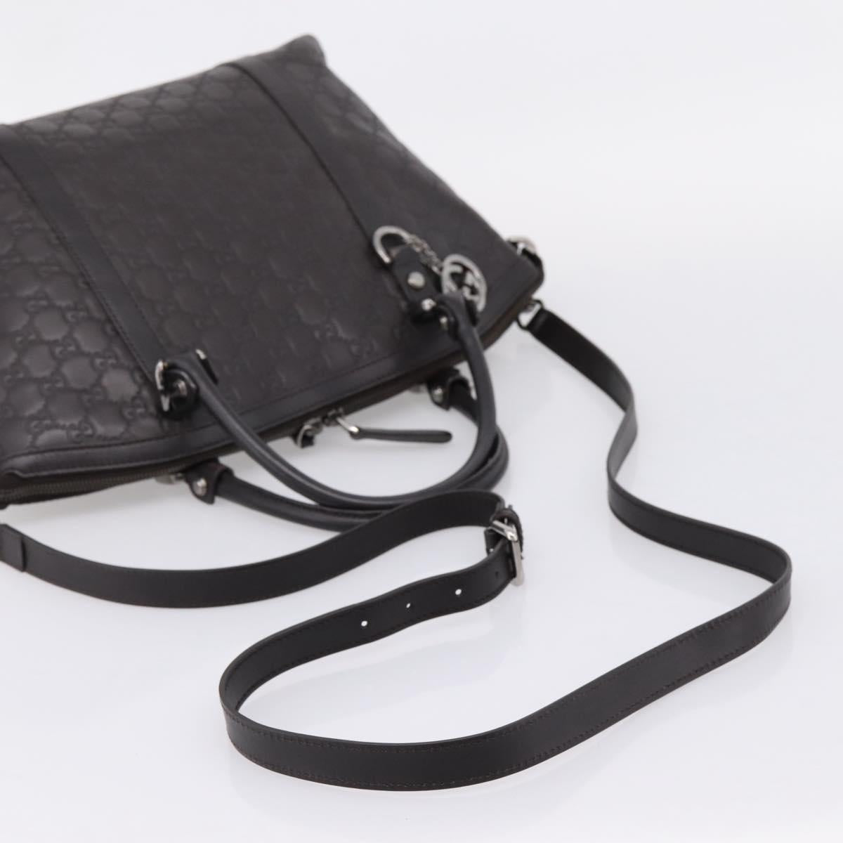 GUCCI GG Canvas Guccissima Bag Leather 2way Outlet Brown 341503 Auth ep15925