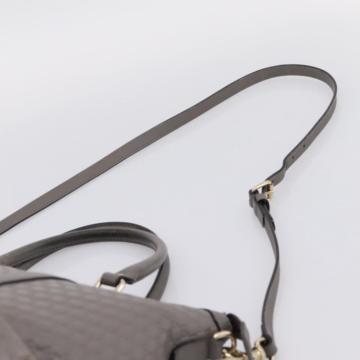 GUCCI Micro GG Canvas Guccissima Bag Leather 2way Outlet 449656 Auth ep15926