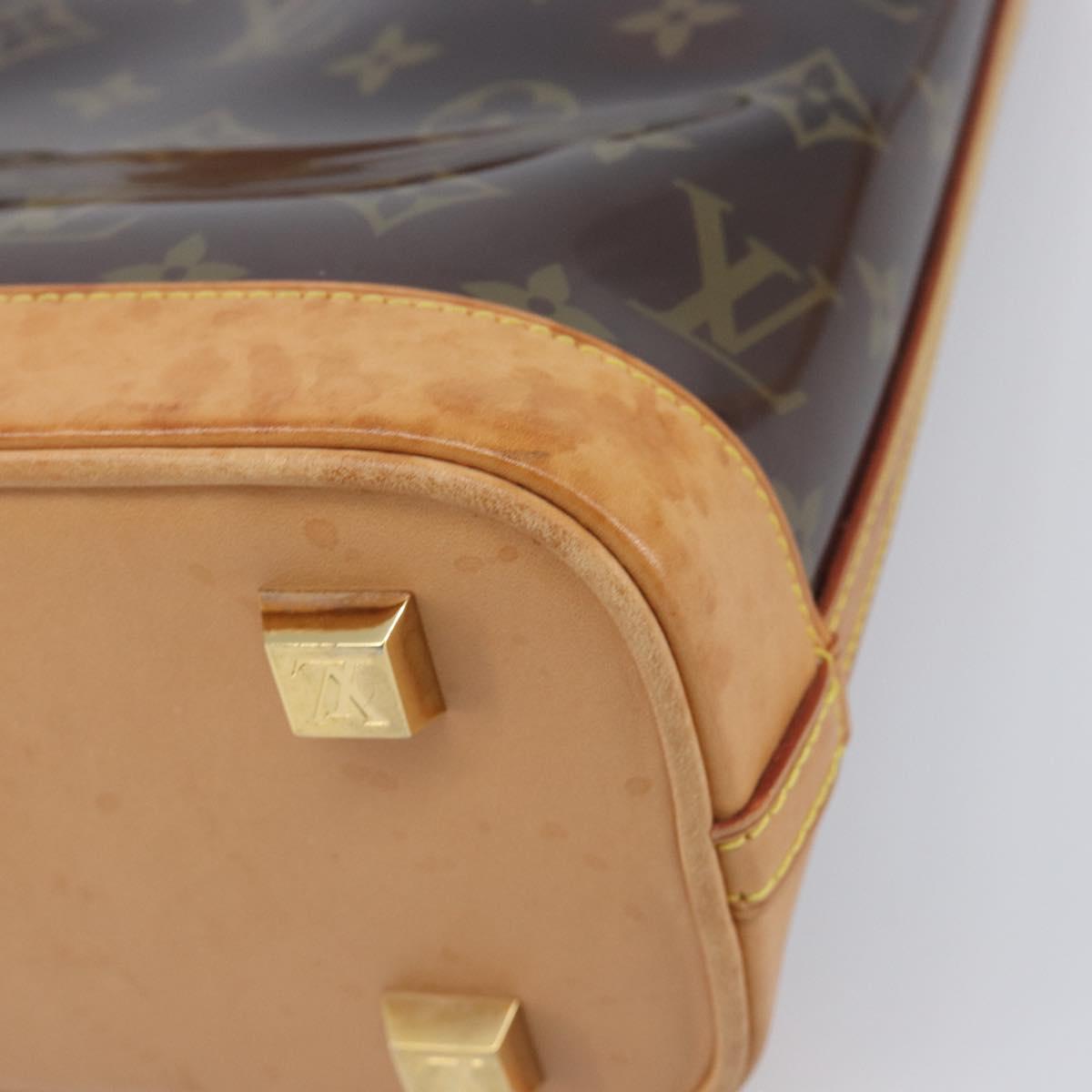 LOUIS VUITTON Monogram Vinyl Cabas Amble PM Bag Brown M92502 LV Auth ep15927
