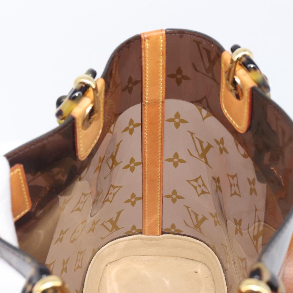 LOUIS VUITTON Monogram Vinyl Cabas Amble PM Bag Brown M92502 LV Auth ep15927