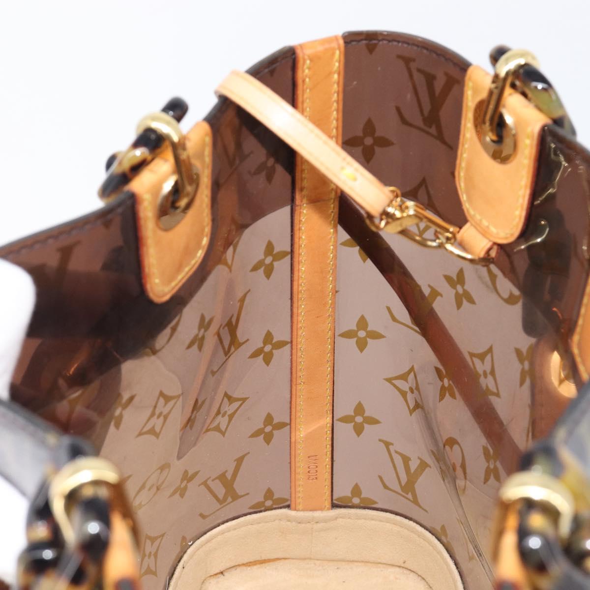 LOUIS VUITTON Monogram Vinyl Cabas Amble PM Bag Brown M92502 LV Auth ep15927