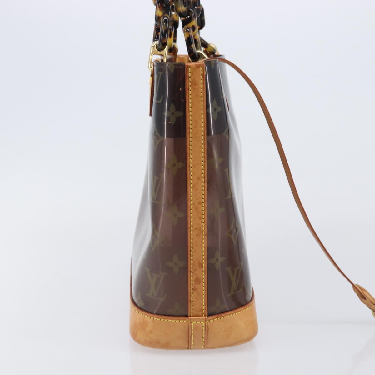 LOUIS VUITTON Monogram Vinyl Cabas Amble PM Bag Brown M92502 LV Auth ep15927