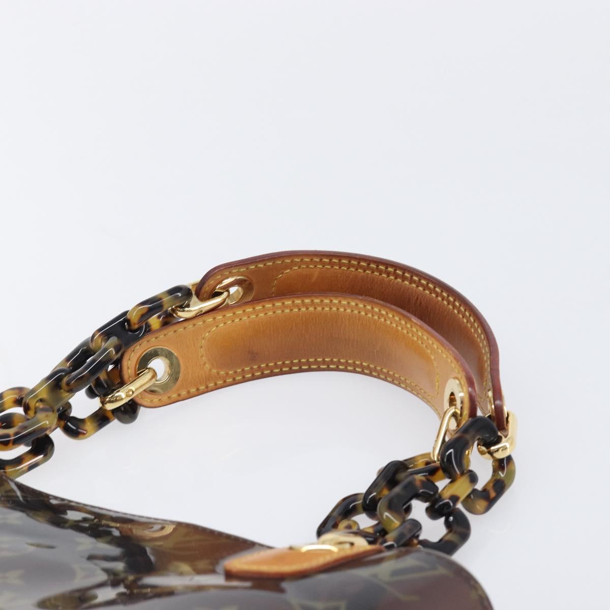 LOUIS VUITTON Monogram Vinyl Cabas Amble PM Bag Brown M92502 LV Auth ep15927