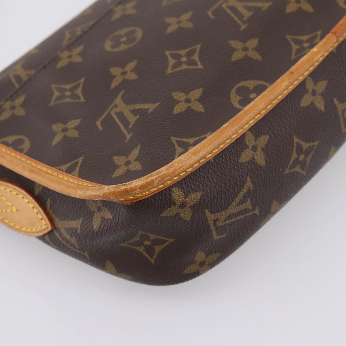 LOUIS VUITTON Monogram Gibeciere PM Shoulder Bag M42248 LV Auth ep15931A