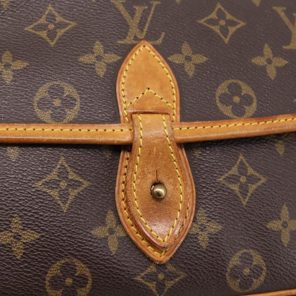 LOUIS VUITTON Monogram Gibeciere PM Shoulder Bag M42248 LV Auth ep15931A