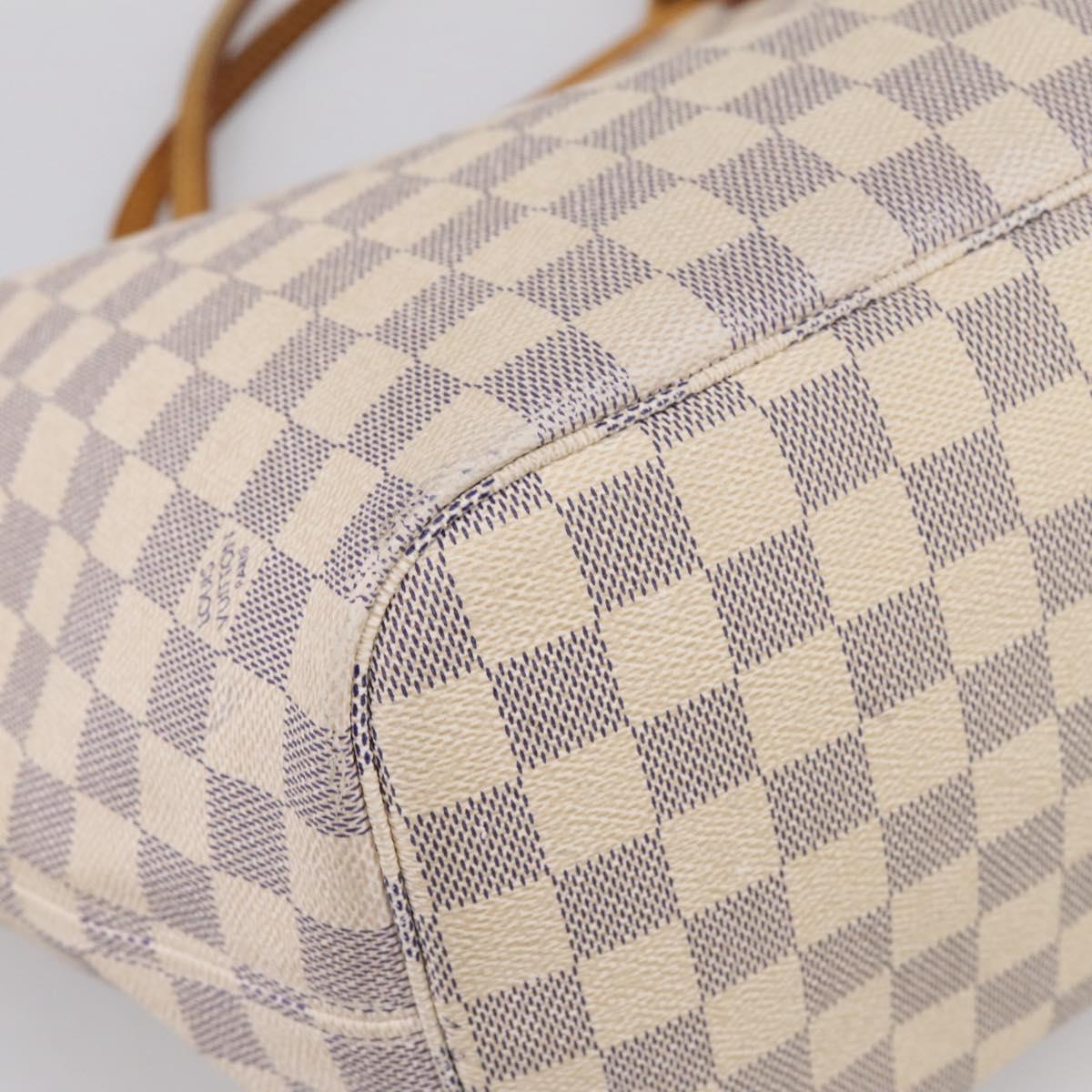 LOUIS VUITTON Damier Azur Neverfull MM Tote Bag N41605 LV Auth ep15937