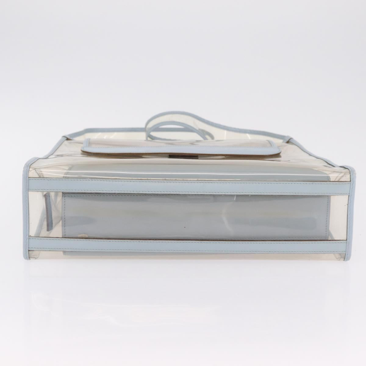 GUCCI Shoulder Bag Vinyl Light Blue Clear 001 2058 1772 5 Auth ep15938