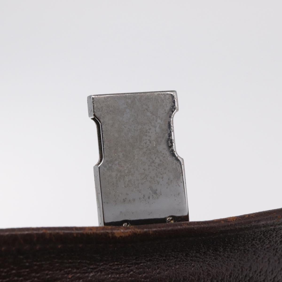 GUCCI GG Canvas Waist bag Beige Silver 131236 Auth ep15942