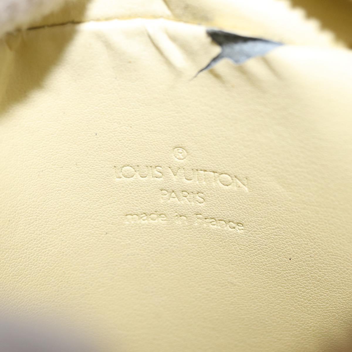 LOUIS VUITTON Monogram Vernis Wooster Bag Lime Yellow M91075 LV Auth ep15950