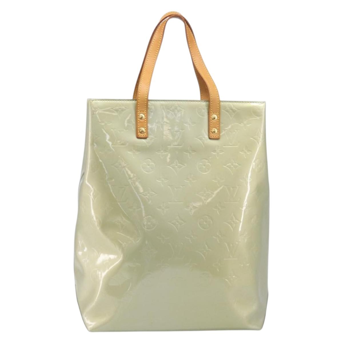 LOUIS VUITTON Monogram Vernis Reade MM Hand Bag Gris M91142 LV Auth ep15956