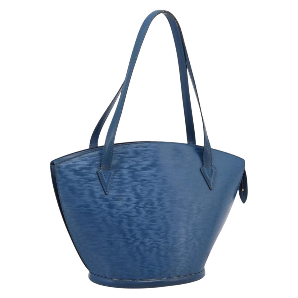 LOUIS VUITTON Epi Saint Jacques Shopping Bag Blue M52275 LV Auth ep15960