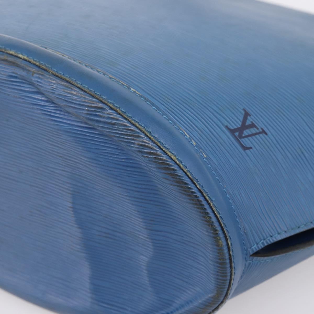 LOUIS VUITTON Epi Saint Jacques Shopping Bag Blue M52275 LV Auth ep15960