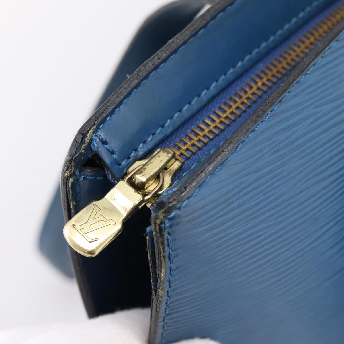 LOUIS VUITTON Epi Saint Jacques Shopping Bag Blue M52275 LV Auth ep15960