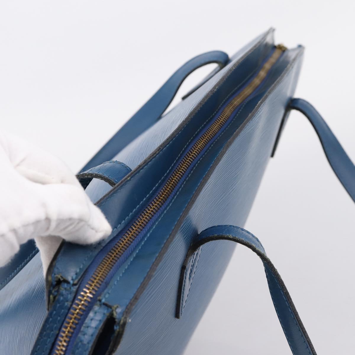 LOUIS VUITTON Epi Saint Jacques Shopping Bag Blue M52275 LV Auth ep15960