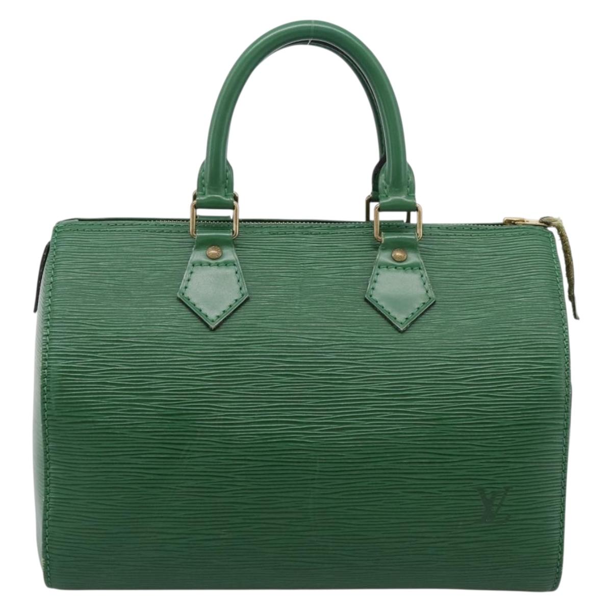 LOUIS VUITTON Epi Speedy 25 Hand Bag Borneo Green M43014 LV Auth ep15965
