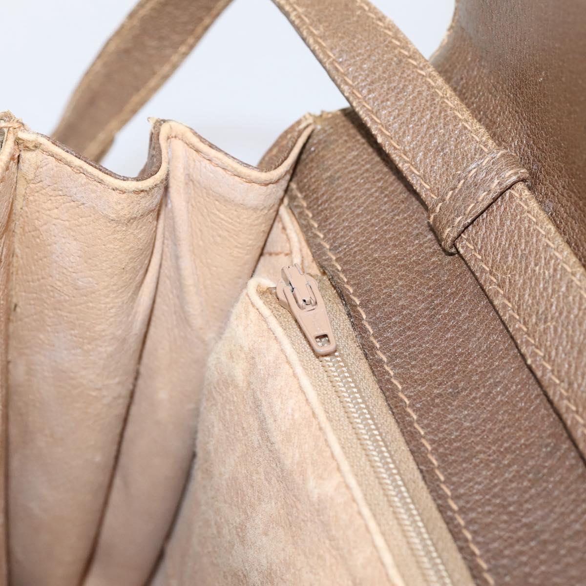 GUCCI GG Supreme Shoulder Bag PVC Beige Gold 94 02 050 Auth ep15966