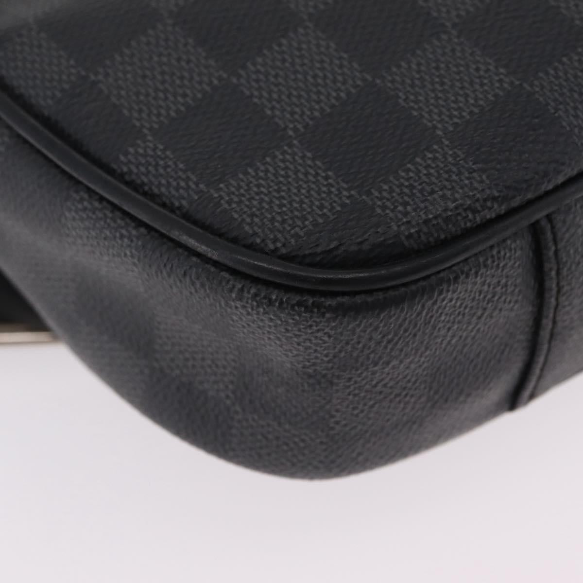 LOUIS VUITTON Damier Graphite Ambreil Shoulder Bag N41289 LV Auth ep15967