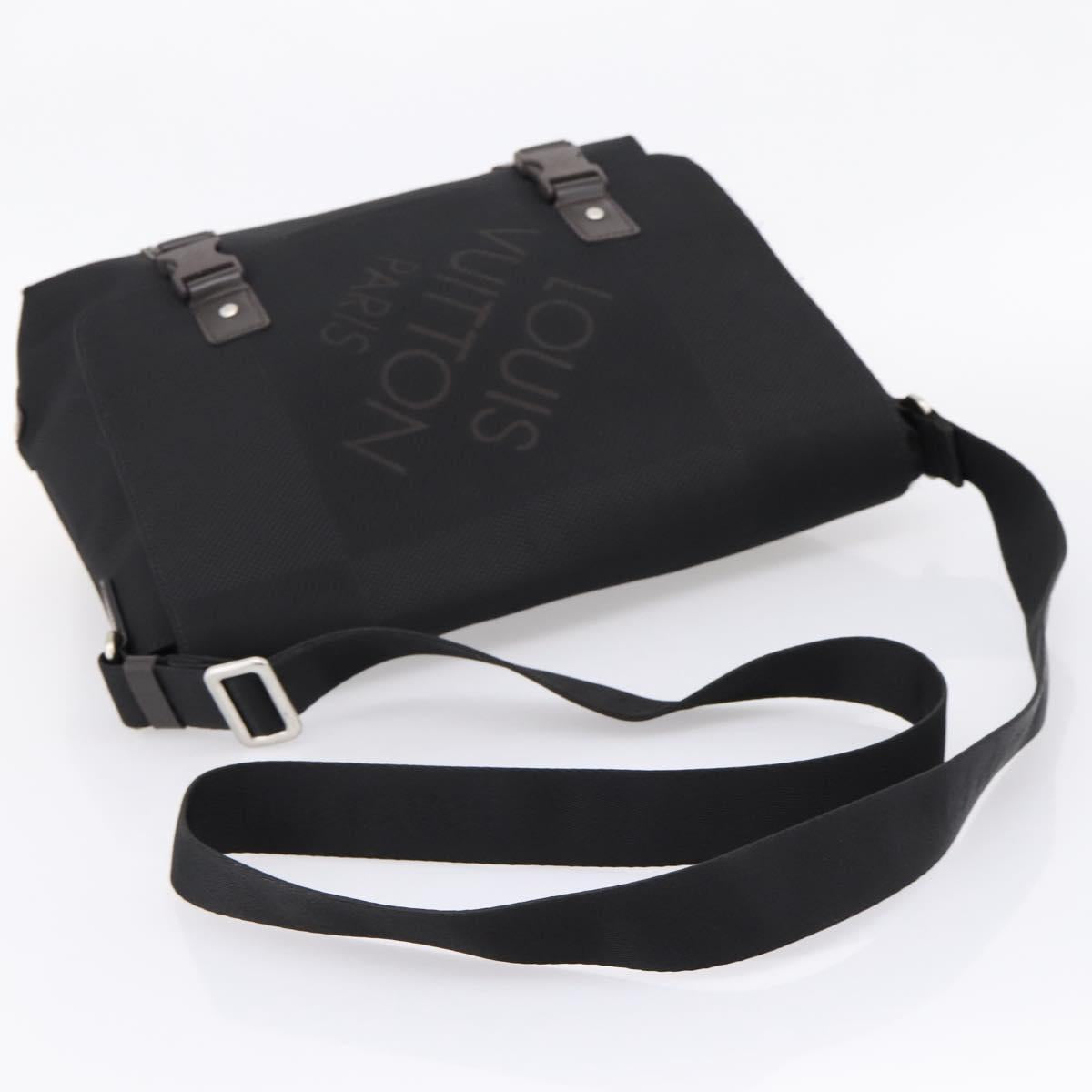 LOUIS VUITTON Damier Geant Roux Shoulder Bag Black M93079 LV Auth ep15970