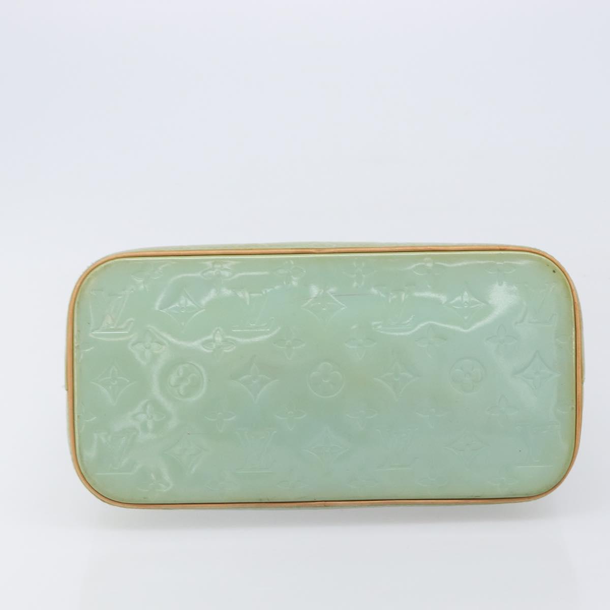 LOUIS VUITTON Monogram Vernis Houston Hand Bag Baby Blue M91005 LV Auth ep15974