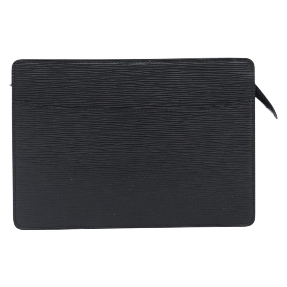 LOUIS VUITTON Epi Pochette Homme Clutch Bag Black M52522 LV Auth ep15979V