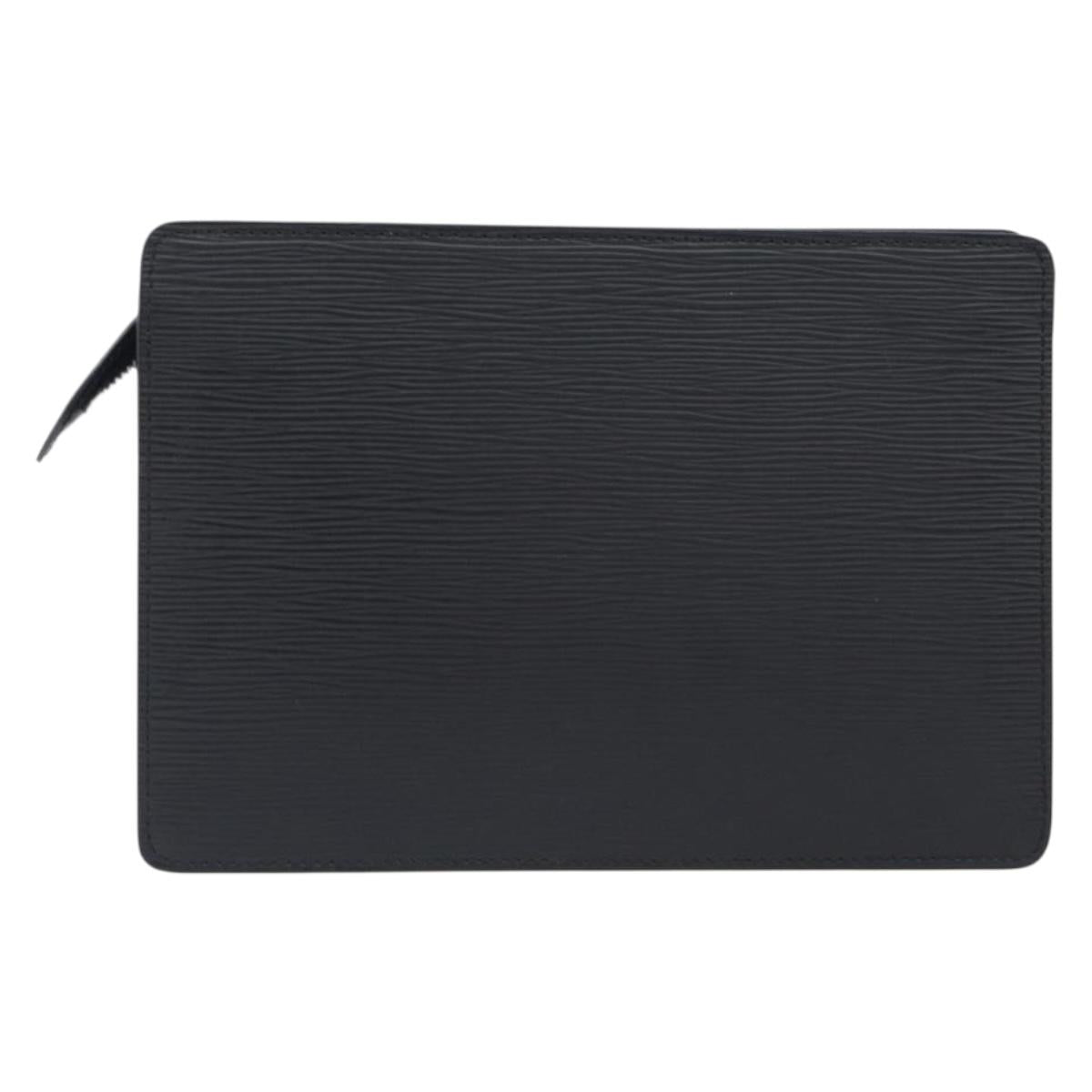 LOUIS VUITTON Epi Pochette Homme Clutch Bag Black M52522 LV Auth ep15979V