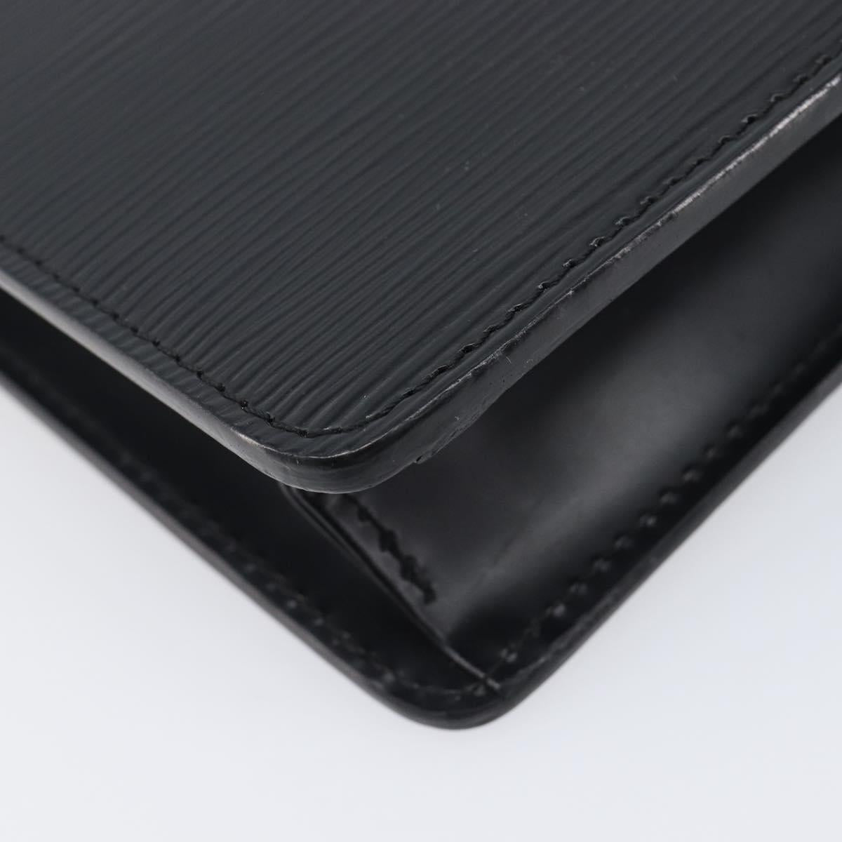 LOUIS VUITTON Epi Pochette Homme Clutch Bag Black M52522 LV Auth ep15979V
