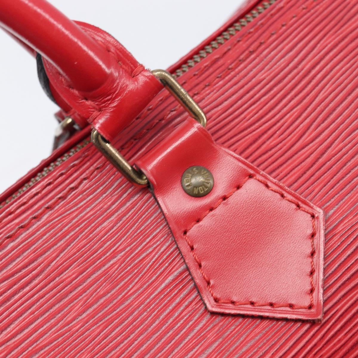 LOUIS VUITTON Epi Speedy 30 Hand Bag Castilian Red M43007 LV Auth ep15983A