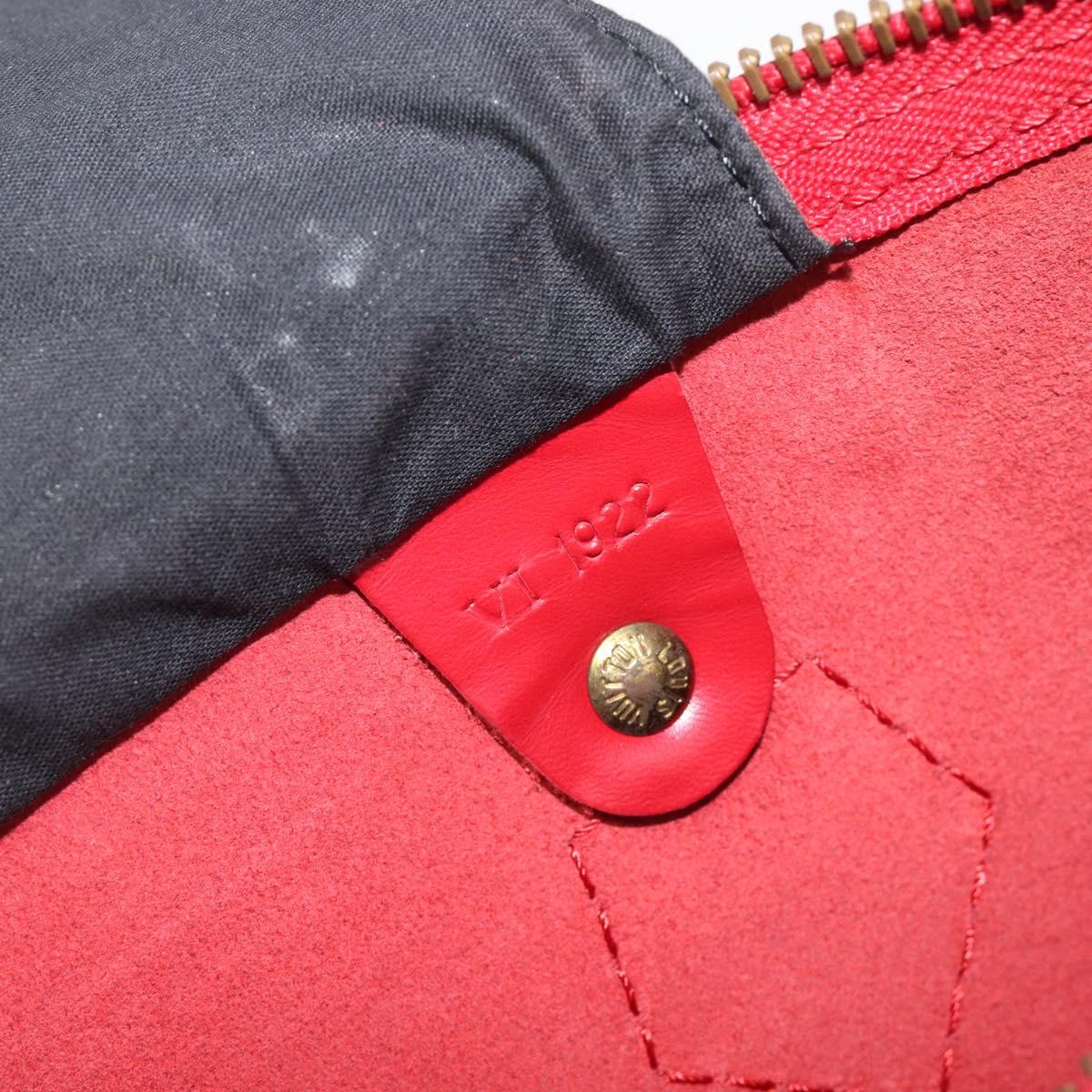 LOUIS VUITTON Epi Speedy 30 Hand Bag Castilian Red M43007 LV Auth ep15983A