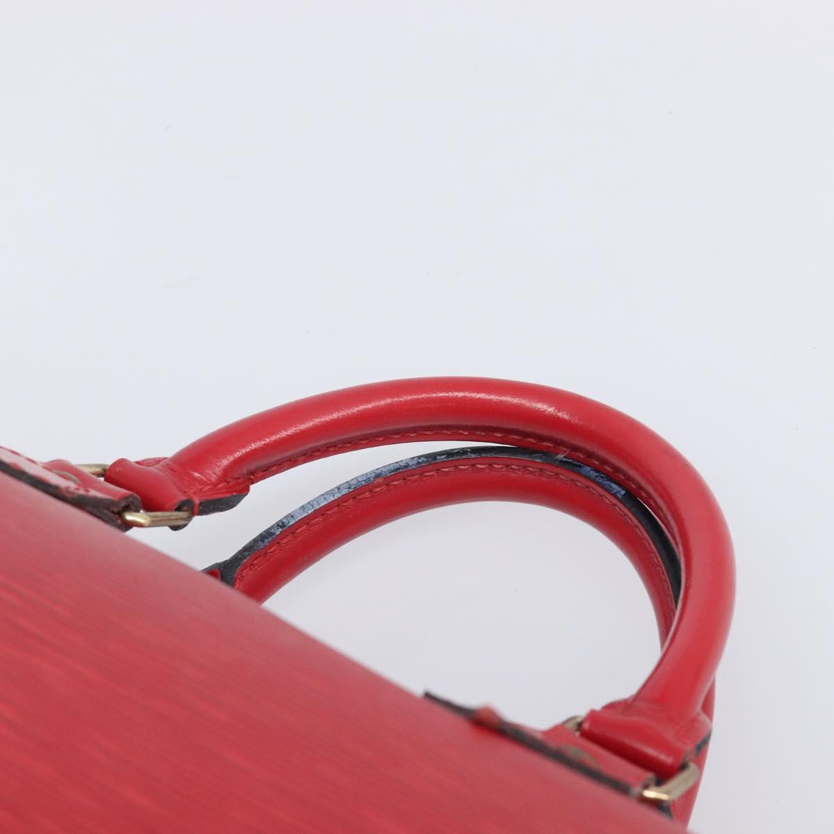 LOUIS VUITTON Epi Speedy 30 Hand Bag Castilian Red M43007 LV Auth ep15983A