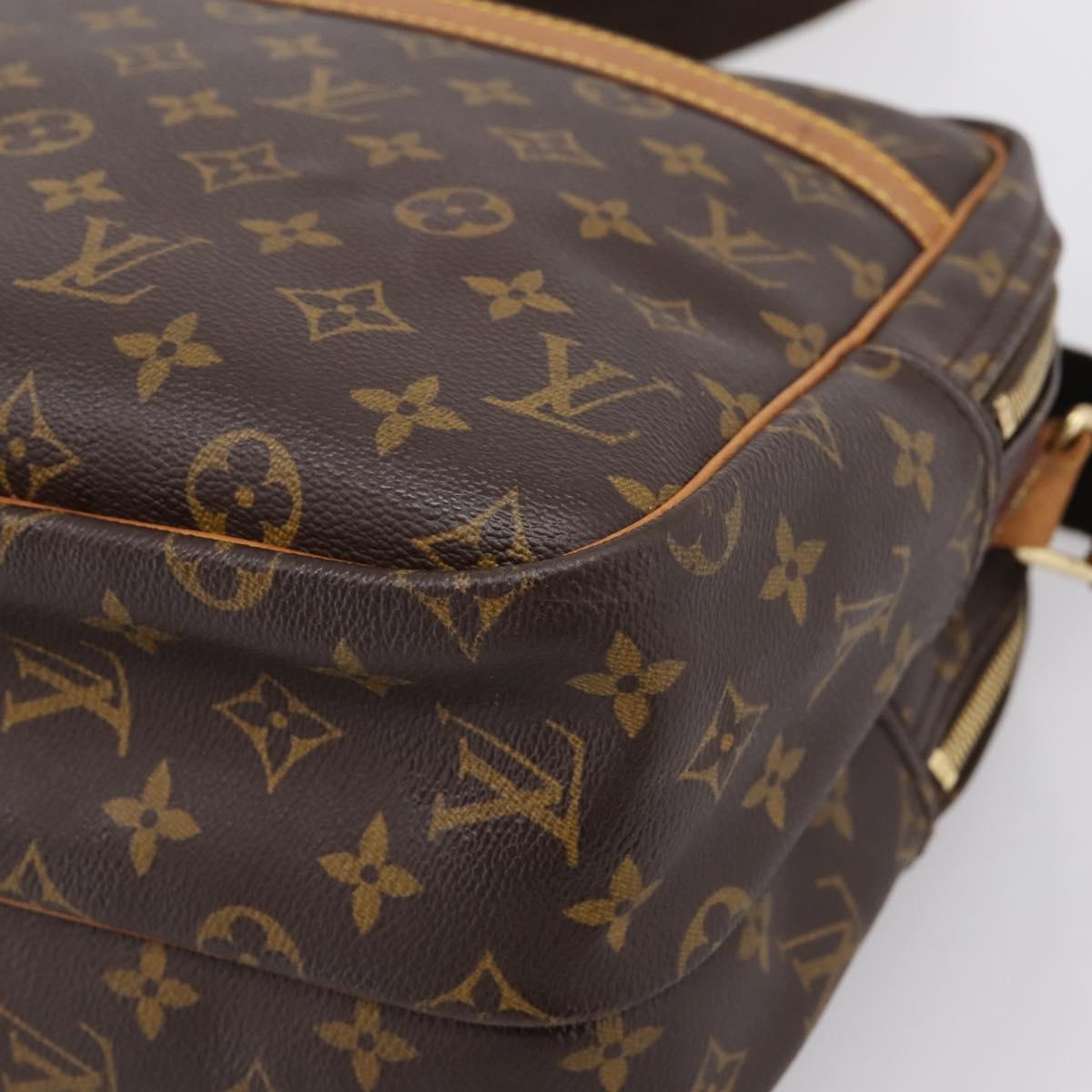 LOUIS VUITTON Monogram Reporter GM Shoulder Bag M45252 LV Auth ep15986