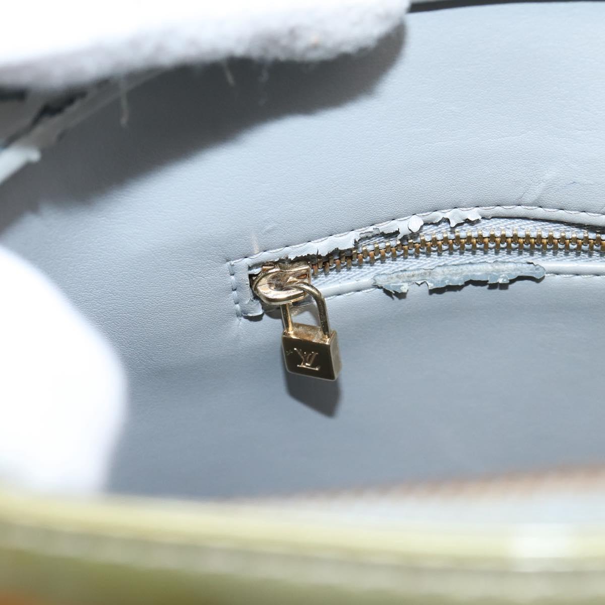 LOUIS VUITTON Monogram Vernis Houston Hand Bag Gris M91053 LV Auth ep15992