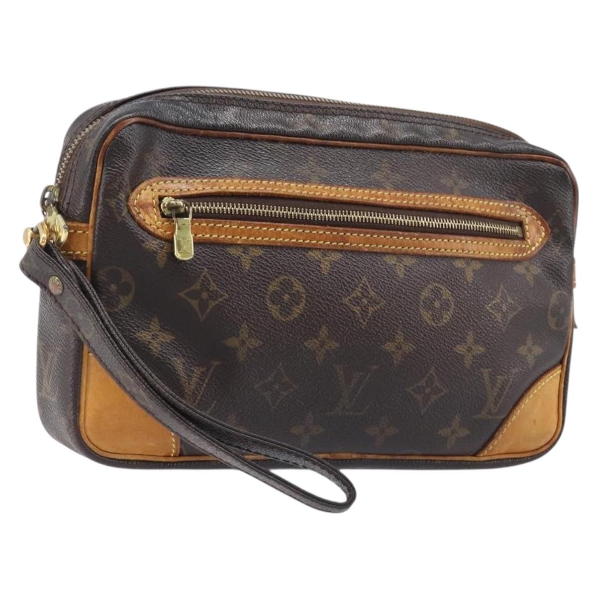 LOUIS VUITTON Monogram Marly Dragonne GM Clutch Bag M51825 LV Auth ep15995