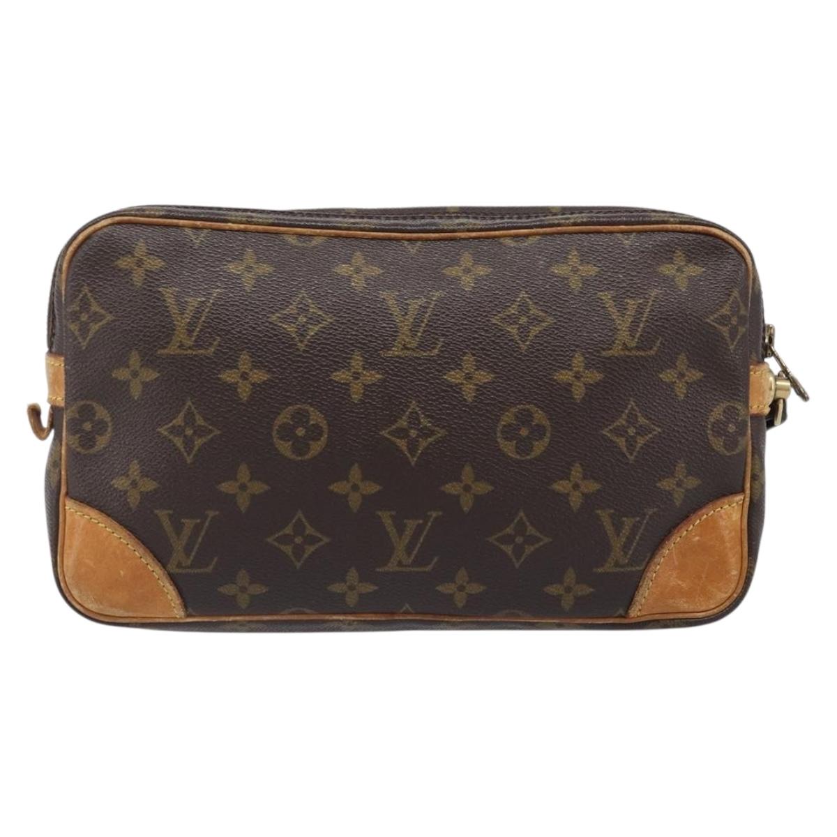 LOUIS VUITTON Monogram Marly Dragonne GM Clutch Bag M51825 LV Auth ep16003