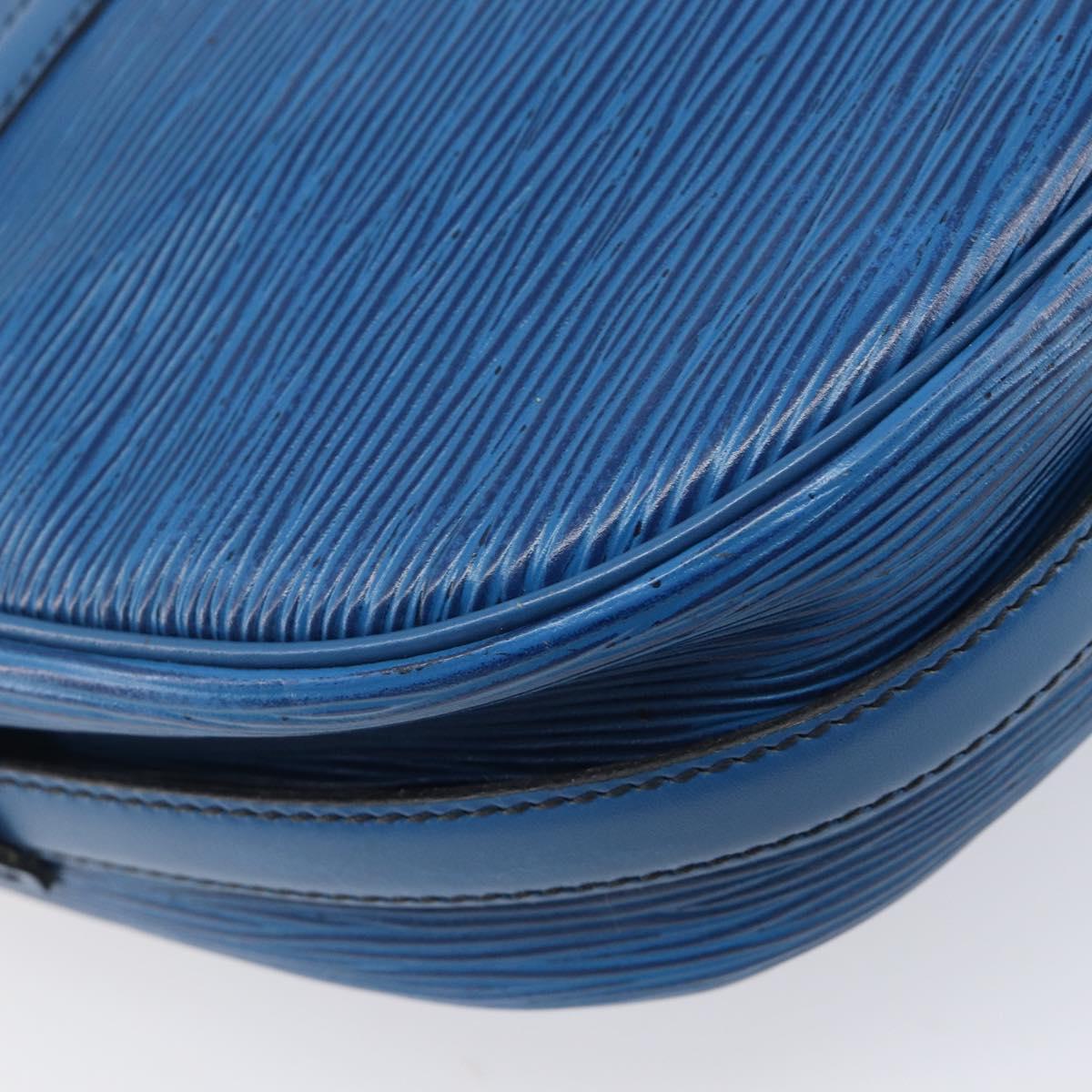 LOUIS VUITTON Epi Jeune Fille MM Shoulder Bag Toledo Blue M52155 LV Auth ep16006
