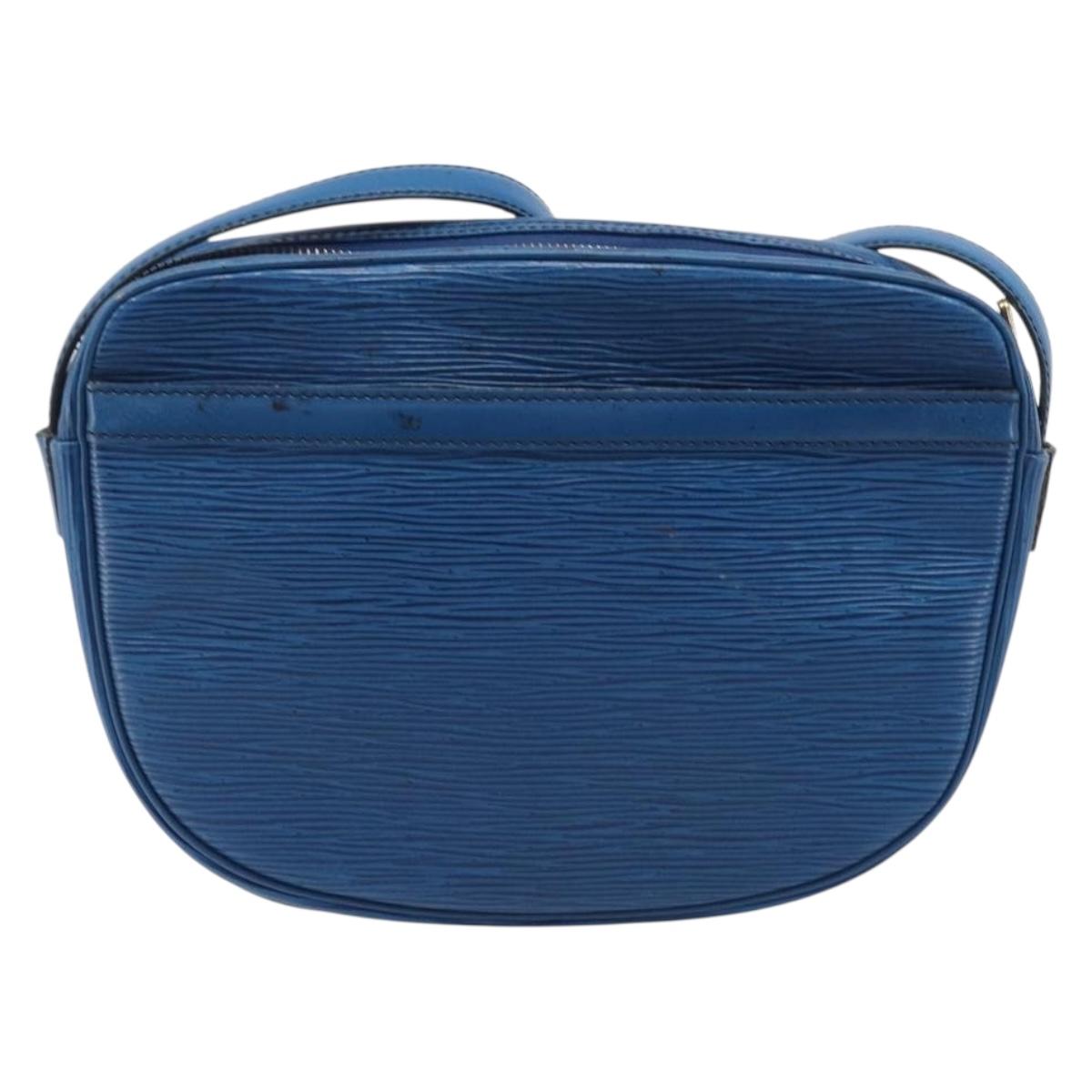 LOUIS VUITTON Epi Jeune Fille MM Shoulder Bag Toledo Blue M52155 LV Auth ep16006
