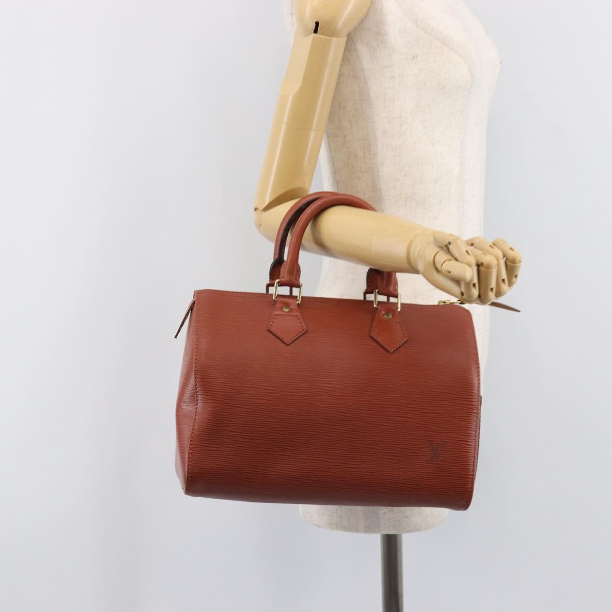LOUIS VUITTON Epi Speedy 25 Hand Bag Brown M43013 LV Auth ep16007A