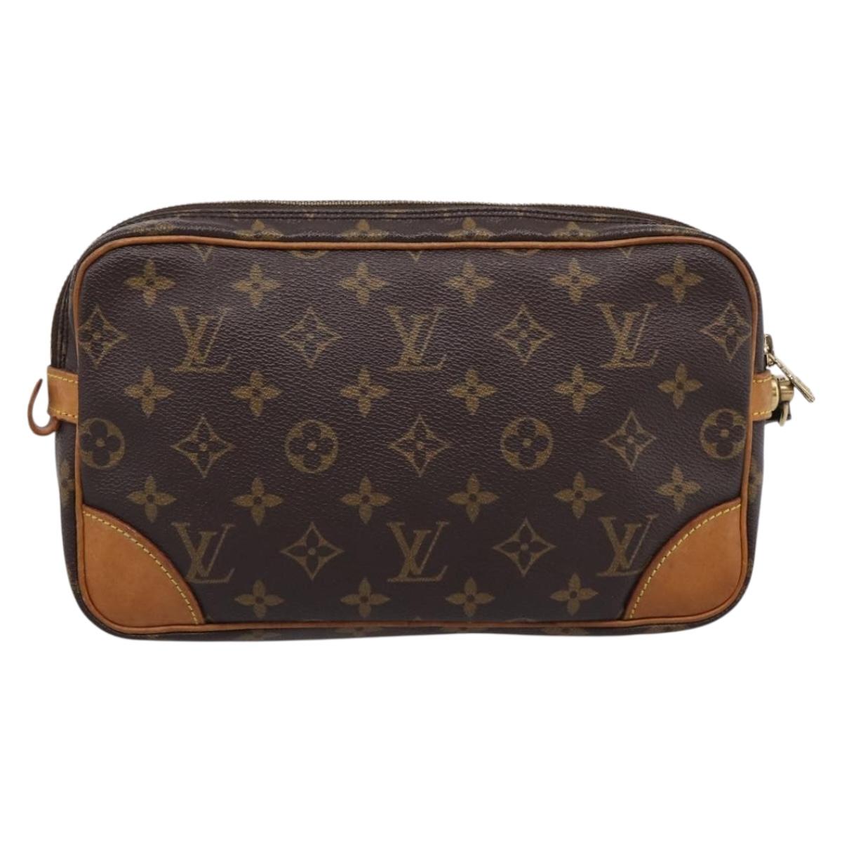 LOUIS VUITTON Monogram Marly Dragonne GM Clutch Bag M51825 LV Auth ep16010