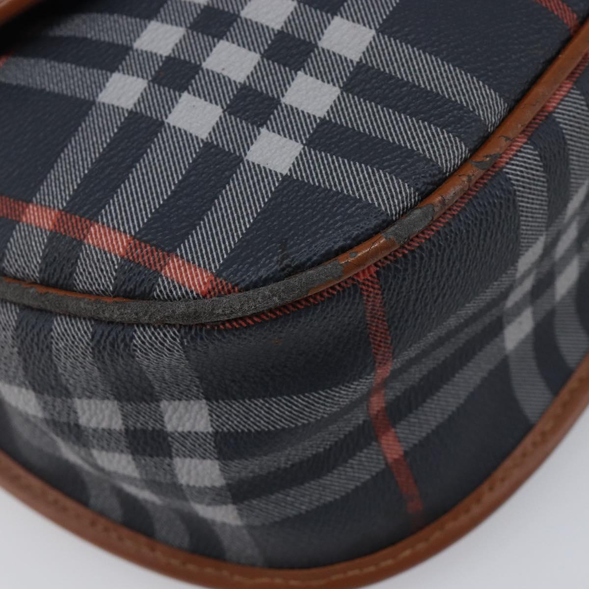 Burberrys Nova Check Shoulder Bag PVC Navy Auth ep16012