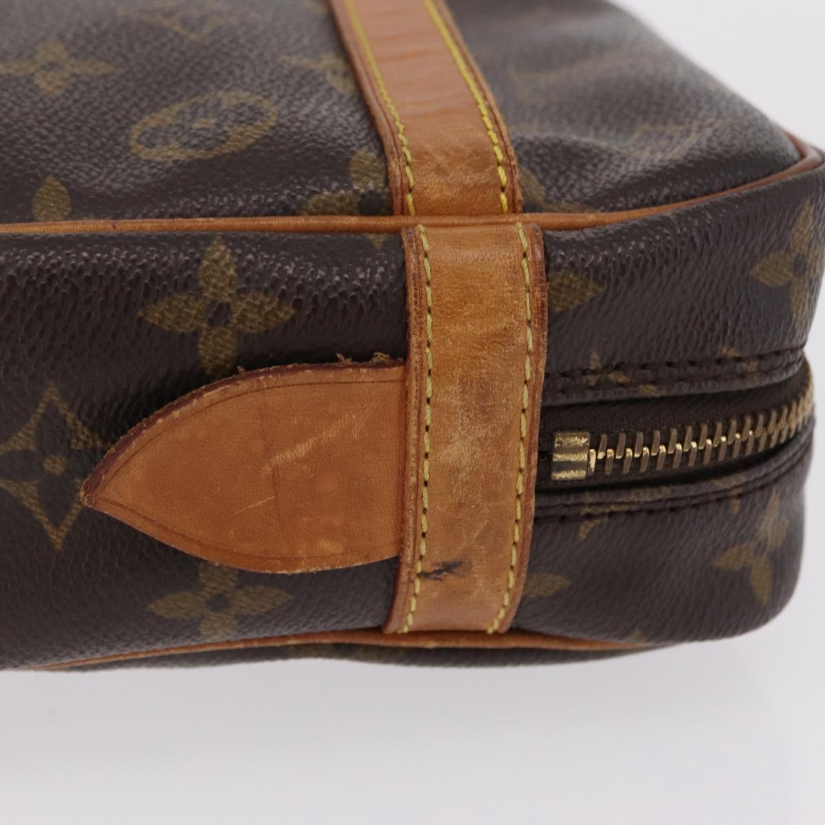 LOUIS VUITTON Monogram Compiegne 28 Clutch Bag M51845 LV Auth ep16014
