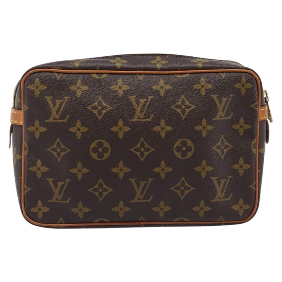LOUIS VUITTON Monogram Compiegne 23 Clutch Bag M51847 LV Auth ep16015