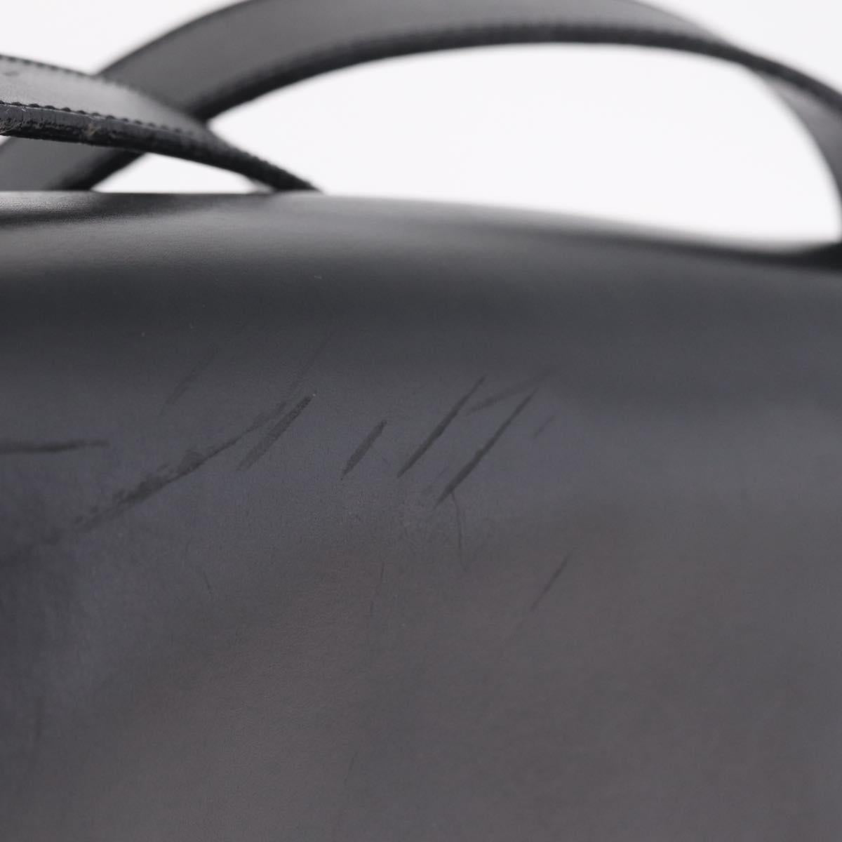 CELINE Shoulder Bag Leather Black Gold Auth ep16020A
