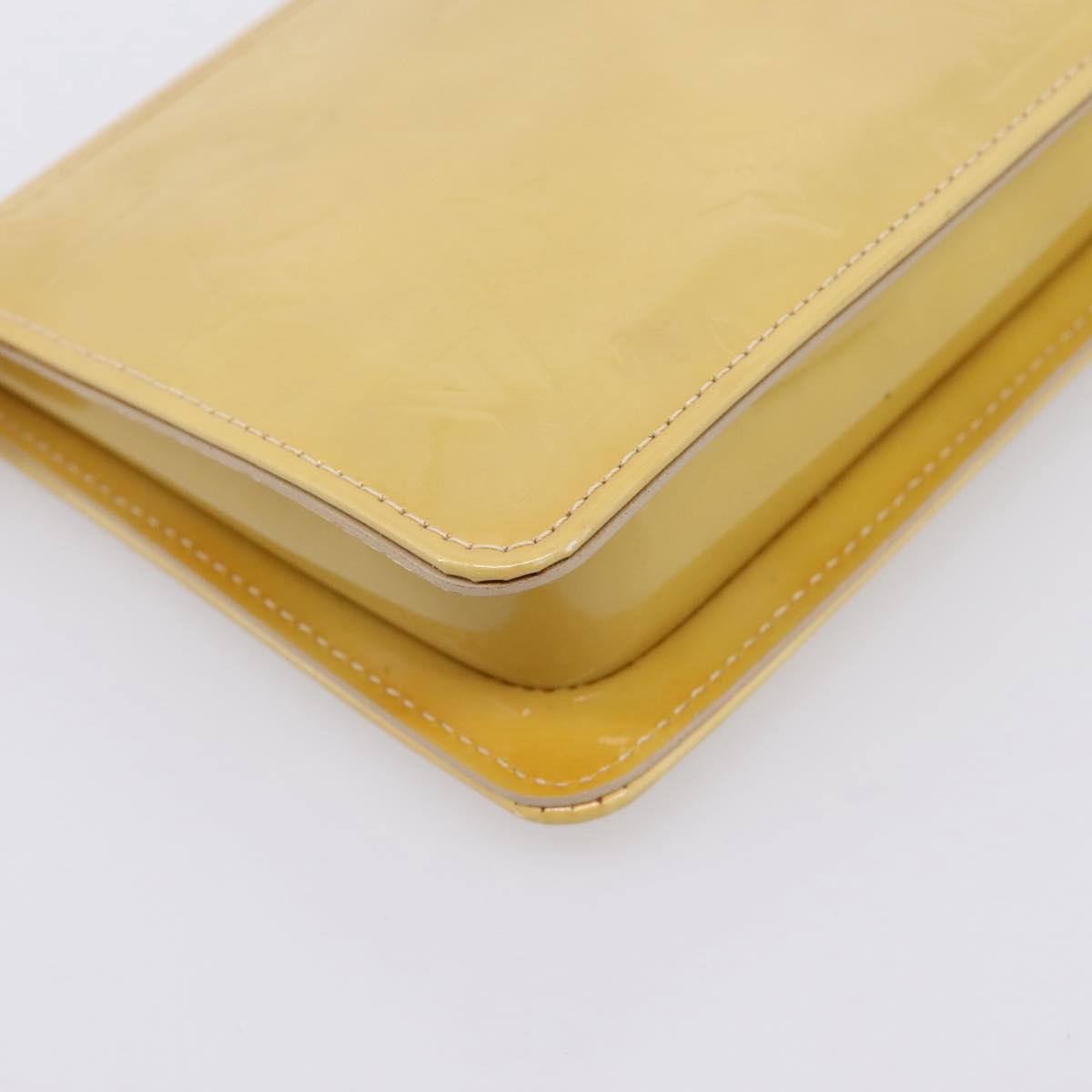 LOUIS VUITTON Monogram Vernis Lexington Pouch Beige M91010 LV Auth ep16024A