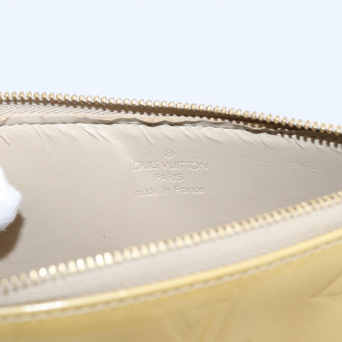 LOUIS VUITTON Monogram Vernis Lexington Pouch Beige M91010 LV Auth ep16024A