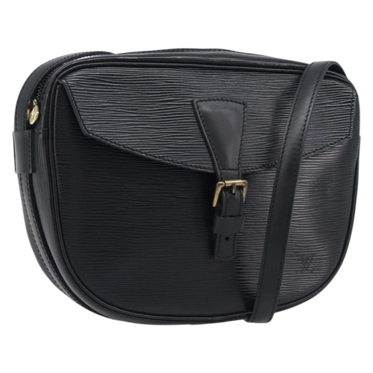 LOUIS VUITTON Epi Jeune Fille MM Shoulder Bag Black M52152 LV Auth ep16038A